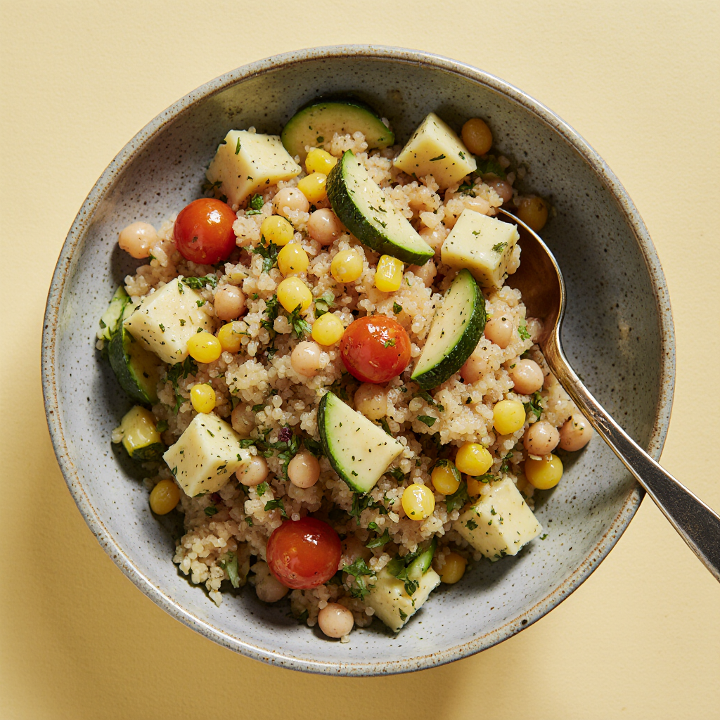 chickpea pasta salad