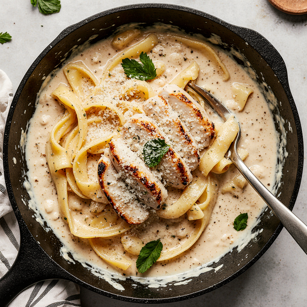 One-Pot Creamy Chicken Alfredo