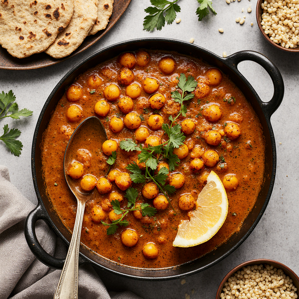 Moroccan Chickpea & Carrot Tagine