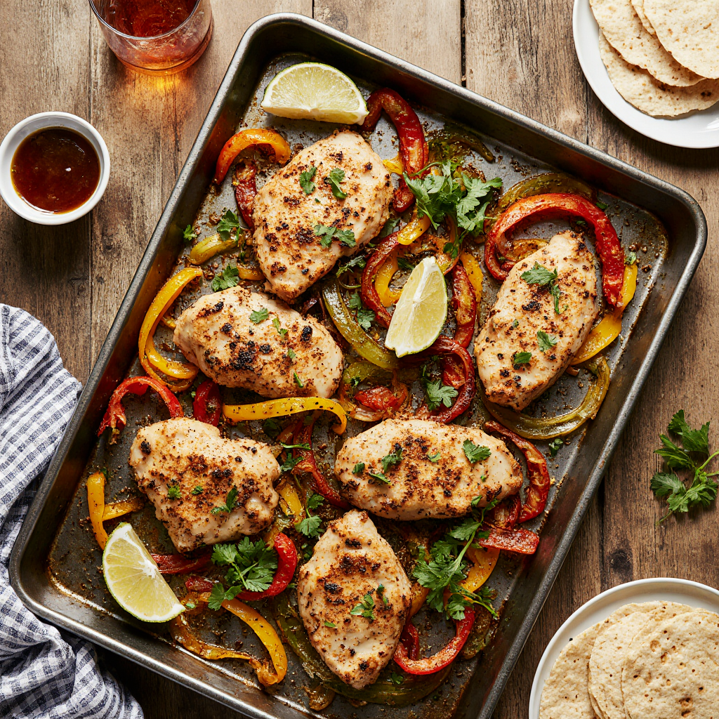 Sheet Pan Chicken Fajitas