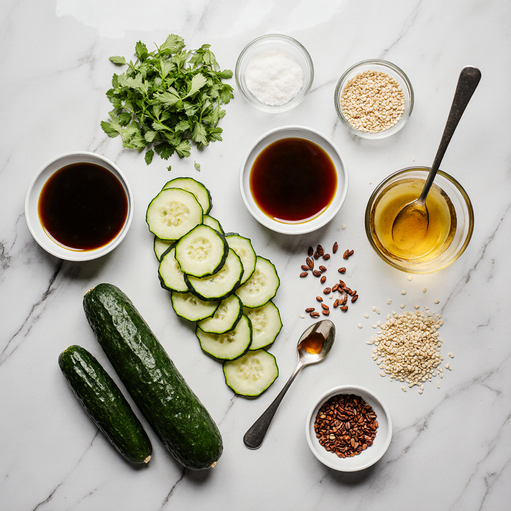 Sesame-Soy Cucumber Salad