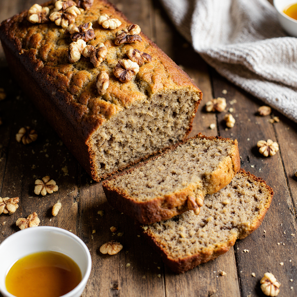 Brown Butter Banana Bread with Walnuts