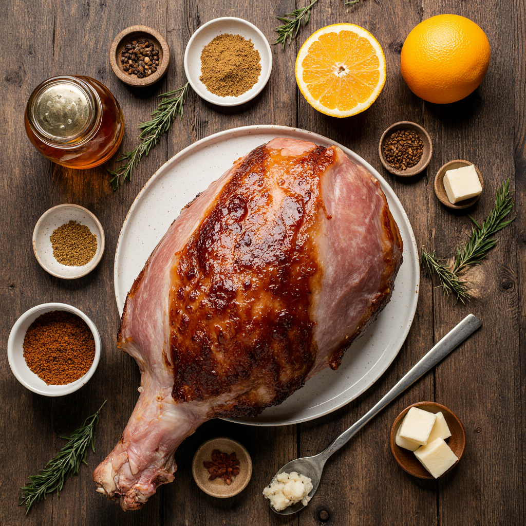 Spiced & Glazed Christmas Ham